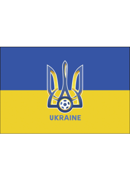 Флаг Сборной Украины по футболу